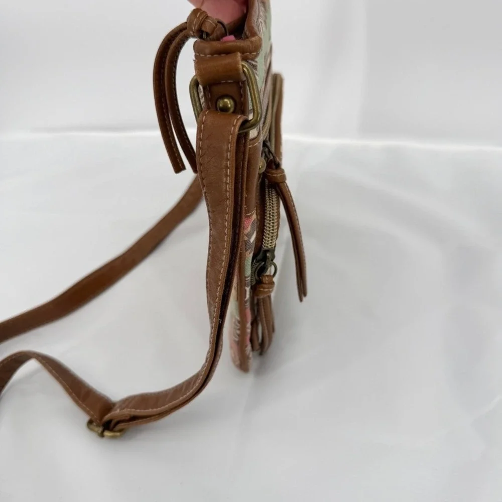 Crossbody Bag Geometric Tribal Print Faux Leather Boho Festival Hippie‎ Aztec
